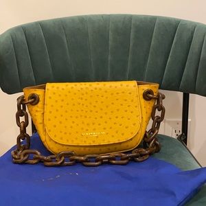 Simon Miller Bend Bag in Tan Ostrich